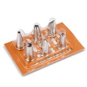 Cusimax 6pcs Stainless Steel Icing Piping Nozzles Set Pastry Cake Cream Cupcake Decorating Tips Baking Tools silver