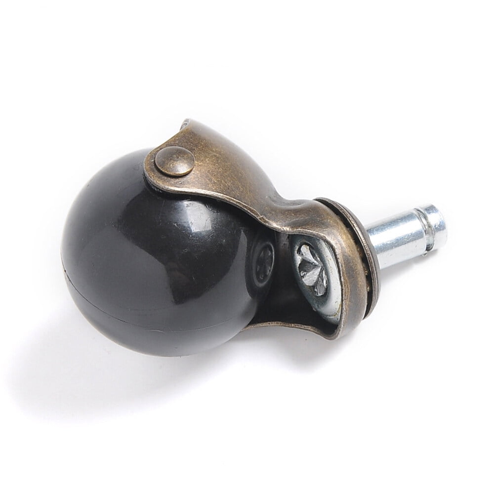 FELTECHELECTR 4Pcs Antique Bronze Chair Caster Wheels for Furniture with Quiet Swivel Action
