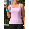 thumbnail image 4 of attraco basics Lady Workout Tank Tops Built in Bras Padded,Sleeveless Athletic Yoga Shirts, 4 of 6