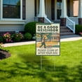 thumbnail image 6 of Clean Up After Dog Yard Signs with H-Frame Stakes, 9" x 12" Corrugated Plastic Please Clean Up After Your Dog Signs (Pack of 2), 6 of 7