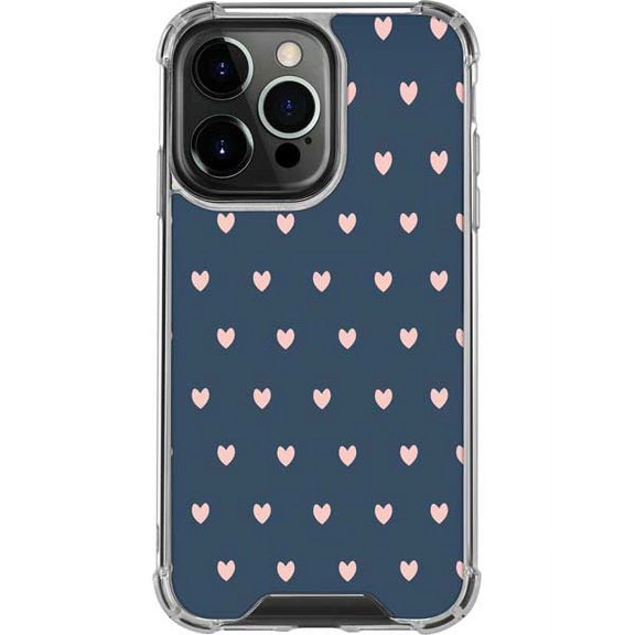 Skinit Hearts Blue and Pink Hearts iPhone 14 Pro Clear Case