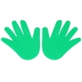 thumbnail image 1 of 1 par de parches de huellas de manos de colores, hojas de puntos de masaje, accesorios de entrenamiento de coordinación, suministros educativos, verde, 1 of 7