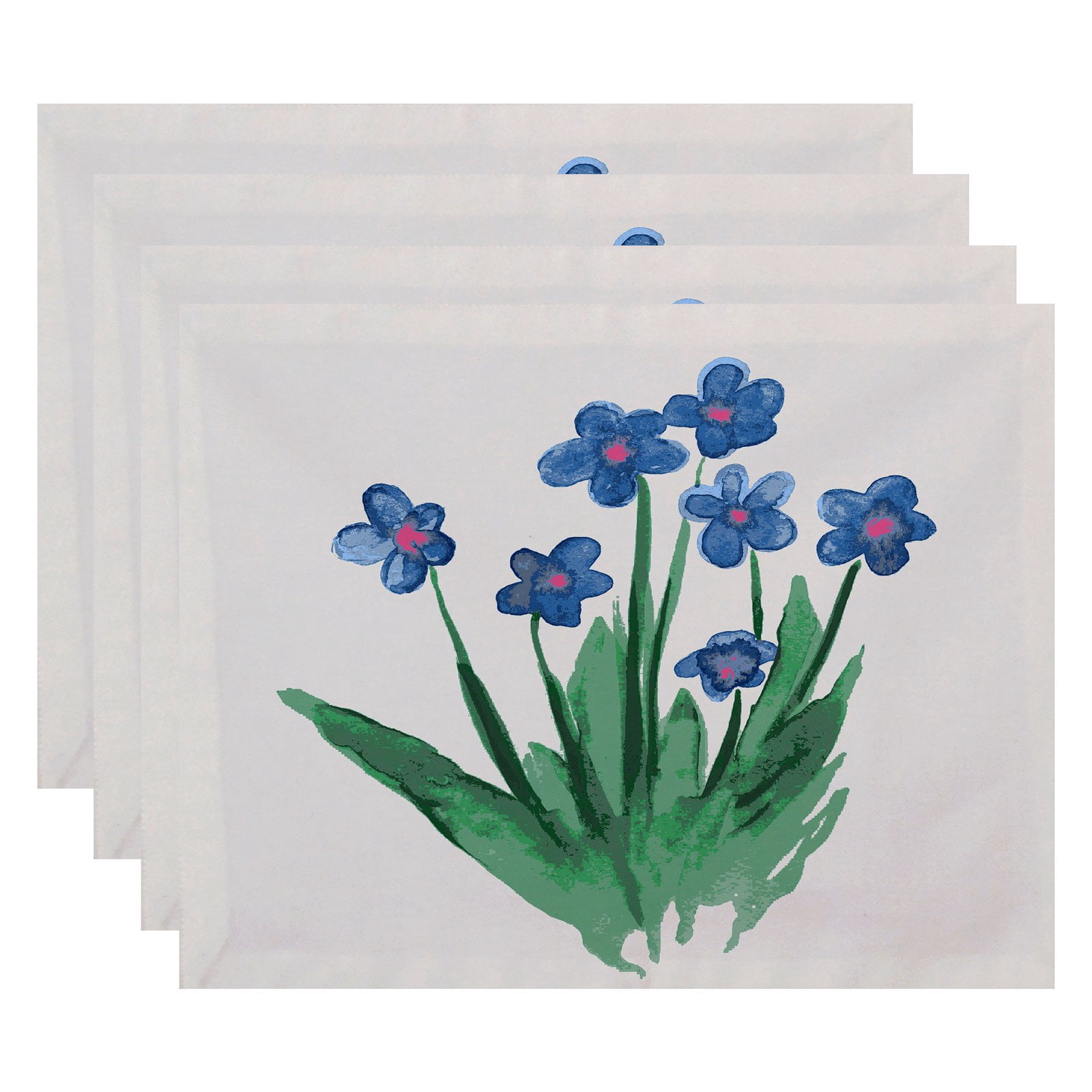 Simply Daisy, 18 x 14 inch, Pretty Little Flower Placemat (set of 4), Yellow