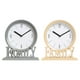 thumbnail image 1 of 2x Relojes de Mesa Silenciosos para Chimenea Estante Decorativo Familiar Estilo Vintage Chimenea gris amarillento, 1 of 9