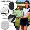 thumbnail image 6 of HUIACONG Green Skull Golf Golf Cart Seat Covers Portable Breathable Golf Cart Seat Covers Club Car Anti-Slip Comfortable Fit Most Cars EZGO Yamaha Club Car, 6 of 7