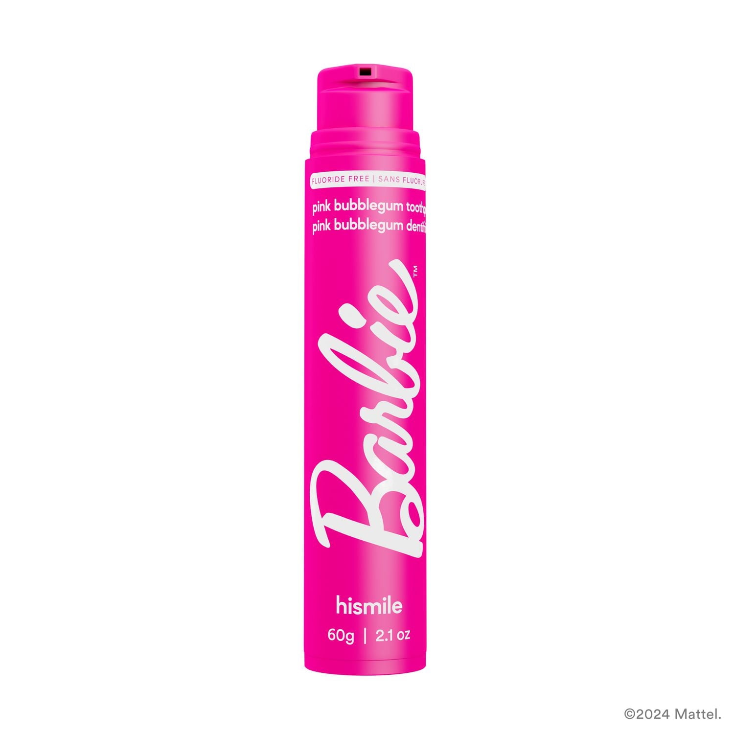 Barbie Dentifrice à la Gomme Balloune Rose Sans Fluorure