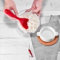 thumbnail image 4 of Silicone Rice Paddle Spoon Set of 2,Non Stick Heat Resistant Kitchen Gadge Rice Spoon,Rice Scooper,Rice Spatula,Rice Spoon Paddle,Rice Cooker Spoon,Works for Rice,Mashed Potato Or More (Red), 4 of 7