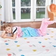thumbnail image 6 of Catalonia Kids Mermaid Tail Blanket,Super Soft Plush Flannel Sleeping Snuggle Blanket for Girls,Rainbow Ombre,Fish Scale Pattern,Gift Idea, 6 of 8