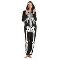 thumbnail image 2 of Just Love One‑Piece Pajamas (Skeleton Front and Back Print, Medium), 2 of 6