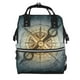 thumbnail image 1 of Disketp Vintage Compass Mochila de Pañales de Gran Capacidad con Múltiples Bolsillos, Mochila de Viaje Multifuncional para Bebé, Unisex, Moderna y Resistente, 1 of 6