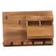 thumbnail image 4 of Estante de Vino Montado en La Pared Gabinete Organizador de Madera Botella de Soporte de Vidrio, 4 of 9