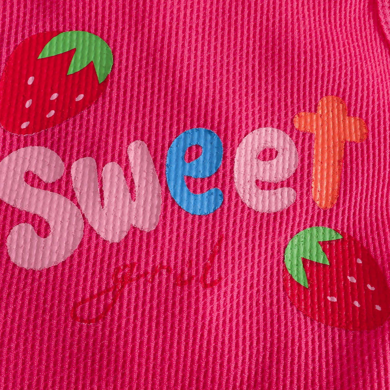 Faraee 0-3 Years Toddler Baby Girl Summer Clothes Ribbed Waffle 2 Piece Outfits Tassel Hem Tank Tops Drawstring Shorts Clothing Set Hot Pink