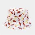 thumbnail image 3 of TANGNADE Visor Hats for Women Male's And Female's Casual Fisherman's Hat 3D Printed Pattern Tie Dye Double Basin Outdoor Summer Hats Pink, 3 of 3