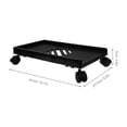 thumbnail image 2 of ETHZZLE Tour d'Ordinateur Mobile avec Roues, Support de Plancher Noir pour Pc pour la Maison, 2 of 7