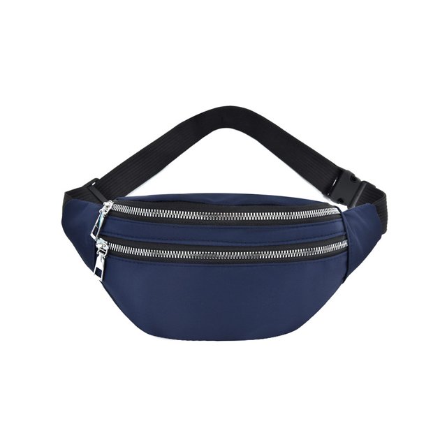 Maytalsory Waist Bag Outdoor Carrying Bags Multipurpose Universal Solid Color Travel Chest Pouch Fashion Accessory Storage Purse Blue