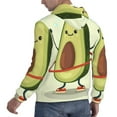 thumbnail image 6 of Salouo Avocado1 Pattern Men's Fall Hoodie Sweatshirt,Sport Hoodie with Pockets for Men Pullover Casual Hooded Sweatshirt-Small, 6 of 7