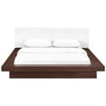 thumbnail image 5 of Modern Contemporary Urban Design Bedroom Queen Size Platform Bed Frame, White, Fabric Wood, 5 of 5