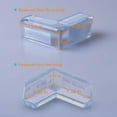 thumbnail image 6 of Soft and Transparent Furniture Corner Guard - Baby Proofing Edge Safety Bumpers for Sharp Corners: Clear and Clean Design (12 Pack), 6 of 7