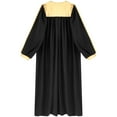 thumbnail image 5 of TiaoBug Womens Mens Choir Church Robe V-neck Long Sleeve Zipper Graduation Gown Black M, 5 of 7