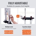 thumbnail image 3 of Adjustable Aluminum Drywall Stilts 18-30 Inches with Knee Pads Non Slip for Painting Taping Walking, 3 of 6