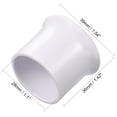thumbnail image 2 of REGALWOVEN Curtain Rod Cap Finials Plastic Modern for 28mm Dia Rod White 2Pcs, 2 of 5