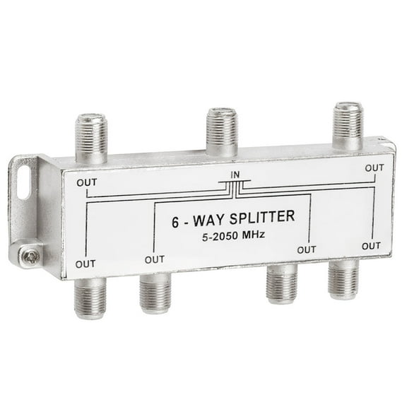 Cmple - 6-Way Splitter 5-2050MHz F-Type