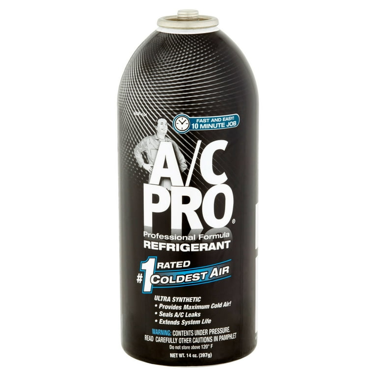 A/C Pro Professional Formula Auto Refrigerant, 14 oz - Walmart.com