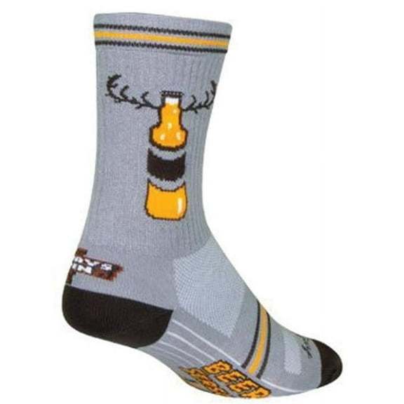 Sockguy 667286 6 in. Beer Season Crew Sock - Small & Medium