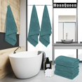 thumbnail image 2 of Juego de Toallas de Baño MOONQUEEN 6 Piezas Premium de Microfibra color Turquesa, 2 of 7