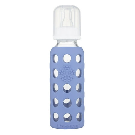 Lifefactory 9 oz Glass Baby Bottle with Protective Silicone Sleeve -