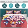 thumbnail image 6 of The Powerpuff Gi-rls 3-Piece Bedding Comforter Set Bed Cover Set Soft Warm Bedding for Bedroom, Home, Hotel 90"x90", 6 of 8