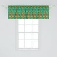thumbnail image 2 of Ambesonne Pumpkin Window Valance, Graphic Image of Sliced Pie, 54" X 18", Sea Green Ginger, 2 of 3
