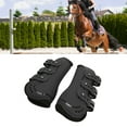 thumbnail image 1 of Horse Tendon Boots, Impact Resistance Shock Absorbing Breathable Horse Leg Protector Adjustable Open Front Fetlock Boot, 1 of 8