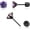 Black+Rainbow CZ - 3mm, variant on Hypoallergenic Threadless Flat Back Earrings,1 Pairs Cartilage Stud for Women Men Titanium Post 20G None Screw Easy Push in Gold Black Silver Stainless Steel Flatback with CZ 3-8mm(6mm)[z4055]