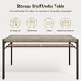thumbnail image 6 of Gizoon Dining Table Set for 6 with Chairs, 7-Piece Kitchen Table Set for Small Space, Apartment, Kitchen, Dining Room, Space-Saving, 6 of 17