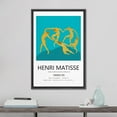 thumbnail image 2 of PixonSign Framed Canvas Print Wall Art Henri Matisse Vibrant Yellow Ring of Dancers Classic Vintage Illustrations Fine Art Decorative Multicolor for Living Room, Bedroom, Office - 24"x36" BLACK, 2 of 5