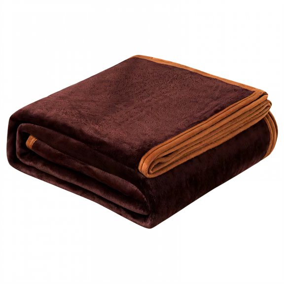 AUQ Throw Blanket,Soft Fleece Blend Cute Blanket,Cozy Thermal Wrap Soft Throw Blanket,Coffee,40*60in