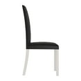 thumbnail image 4 of Castle Place Contemporary Comfort 6-Piece Faux Leather Upholstered Dining Chairs, White, 4 of 8