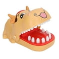 thumbnail image 3 of Finger Teeth Toy, Push Type Improve  Ability Stress Relief Interactive Cow Shape Bite Finger Toy  For Party White,Orange, 3 of 8