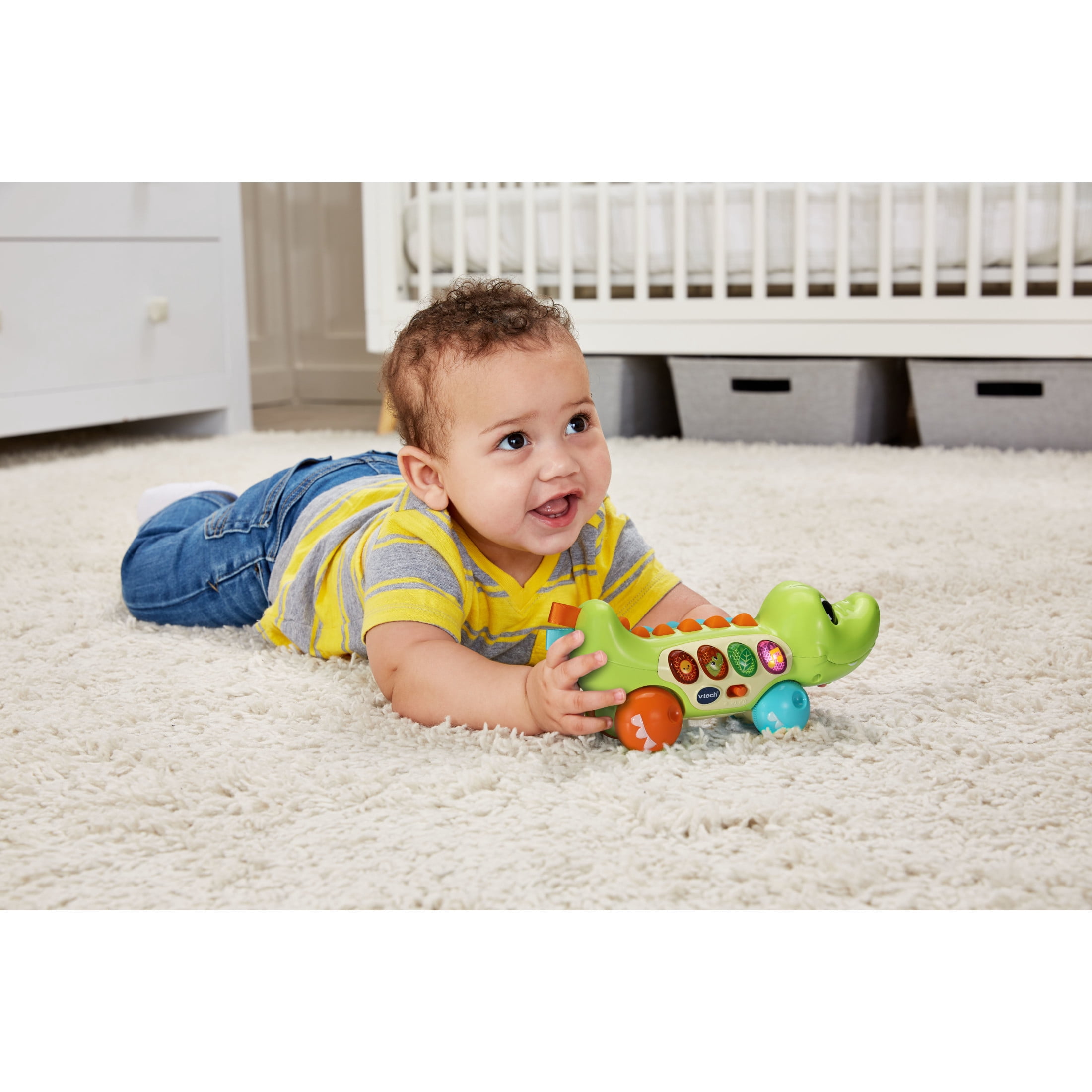 VTech Squishy Spikes Alligator Hard Plastic Soft Plastic Baby and Toddler Toys