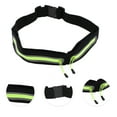 thumbnail image 3 of Unique Bargains 1 Pc Double Pocket Running Waist Pack for Hiking Gym Polyester Black, Green, 3 of 4