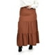 thumbnail image 2 of Falda larga con vuelo Roman Fashion /Tallas Extras, 7061 (Chedron) cafe 40, 2 of 6