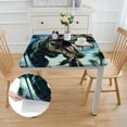 thumbnail image 2 of Acheng Dinosaur Palm Trees Square Table Cover 100% Polyester Fiber 52*52, 2 of 8