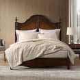 thumbnail image 4 of ClevaHome Queen Comforter Set Oat Milk, 3 Pieces Comforter Set, All Season Lightweight Soft Embossed Bedding (86" x 88" Comforter & 2 Pillow Shams), 4 of 6