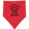 thumbnail image 2 of Inktastic Handpicked for Earth by My Cousin in Heaven with Angel Wings Baby Bandana Bib, 2 of 4