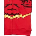 thumbnail image 3 of DC Comics Boys The Flash Cosplay Zip-up Hoodie with Cape - 4-20 Sweatshirt, Red, 5-6 US, 3 of 4