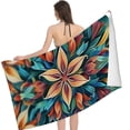 thumbnail image 3 of PHYHOO Bohemian Print Sand Free Microfiber Beach Towel Lightweight Oversized Quick Dry for for Swimming, Pool, Camping, Yoga, Traveling Essentials Accessories Vacation Stuff 30x60in, 3 of 8