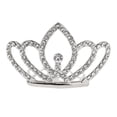 thumbnail image 4 of Mini corona de de imitación para niños, princesa nupcial, Tiara de de imitación, accesorios para el cabello Plata Yuyangstore Mini corona Tiara de diamantes de imitación, 4 of 8