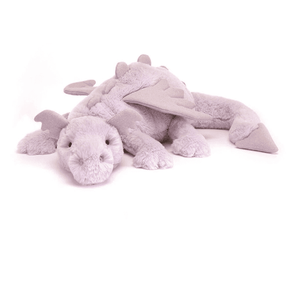 Jellycat Plush Lavender Dragon Purple Large 19.6" Plush Toy Great Gift for Kids and Adult
