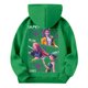thumbnail image 4 of Moonsky Sudadera con capucha y cordón HUNTRX, estampado de grupo de chicas coreanas, jersey corto, suave y cómodo, top de manga larga para primavera y otoño. Verde 140, 4 of 5